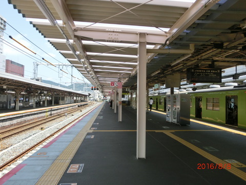 京都駅 JR奈良線ホーム改良工事（2016年8月） 【Part2】