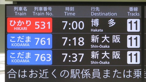 【1日に1本だけ】 米原駅で ひかり 「博多行き」 を撮る （2023年5月）