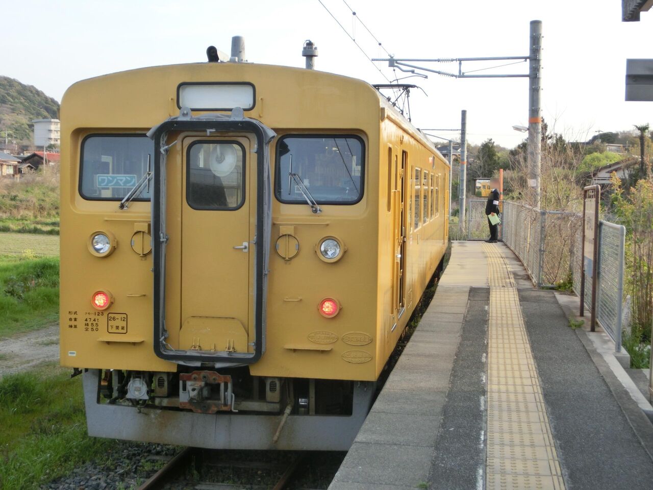 1日に列車が3本しか来ない終着駅・長門本山駅を訪れる （ホーム・駅名