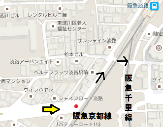 淡路駅の地図