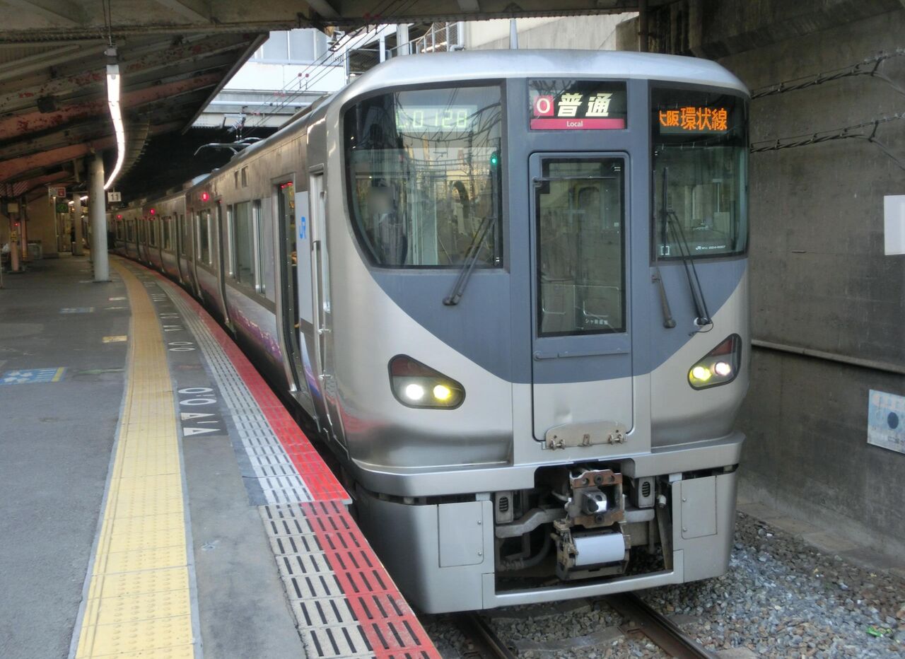 大阪環状線 225系の方向幕が路線記号入りに 天王寺駅 内回り 15年2月 関西のjrへようこそ
