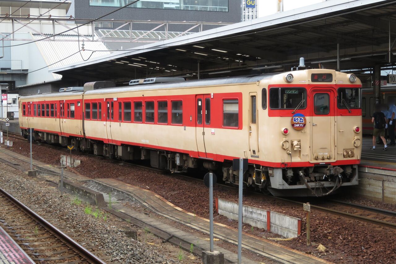 1日限定】 岡山駅でリバイバル急行 「砂丘」 智頭行きを撮る （車両