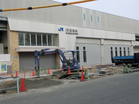 おおさか東線 JR淡路駅 開業2週間前 工事の様子（2019年3月2日）