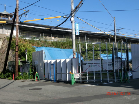 おおさか東線 JR淡路駅 建設工事(2015年10月)