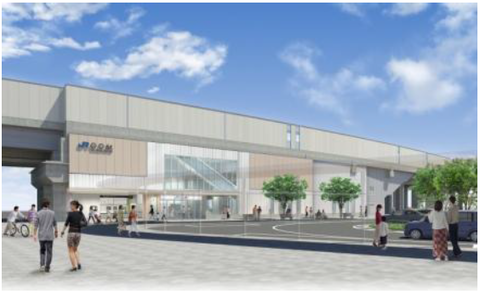 西吹田駅(仮称:JR西日本公式ホームページより)