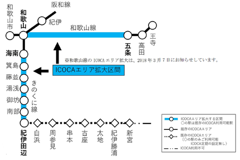 きのくに線 ICOCAエリア拡大2020 1