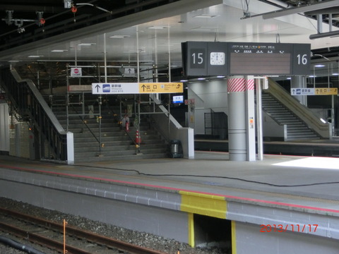 新大阪駅の新15・16番のりば、使用開始は2013年12月8日（日）！JR西日本からついに公式発表！