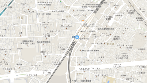 淡路駅地図