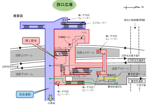 桑名駅 近鉄概要図