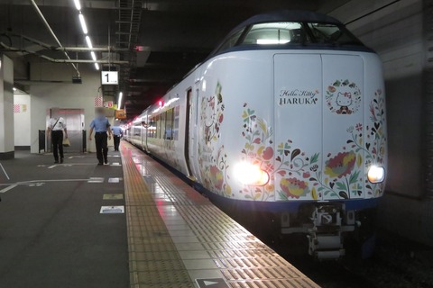【1日限定】 岡山駅で関空特急はるか 「新見行き」 の団体専用列車を撮る （2022年8月）
