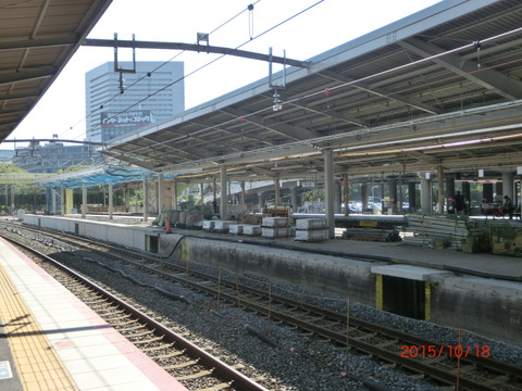 新大阪駅 旧13・14番のりば改装工事（2015年10月） 【Part2】