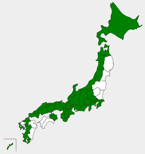 行ったことのある都道府県2021