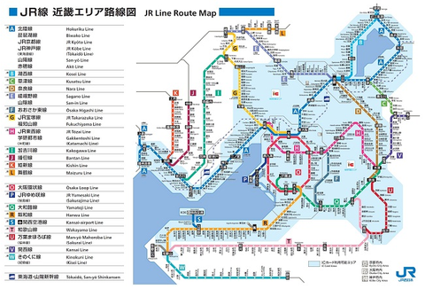 JR線 近畿エリア路線図