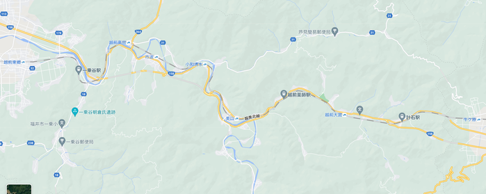 越美北線 越前東郷~牛ヶ原