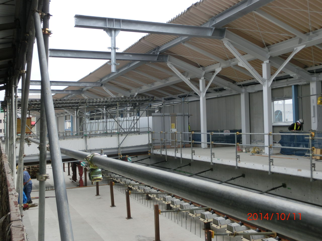 鴫野駅 新ホーム設置工事 14年10月 ホーム編 関西のjrへようこそ