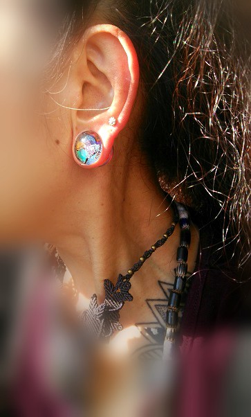ゴリラグラス ブレスレット ハガクレ アイス NINE BODY PIERCING | Gorilla Glass Hagakure Plug Ice 5/8