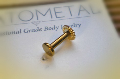 ANATOMETALアナトメタル☆ヴァーチュ スレッドエンド・18K イエロー