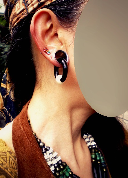 右耳ピアス拡張☆15mm→16mm(5/8