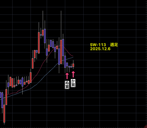 【　SW銘柄　】　　結果報告　　SW-113　　+8.69％　　19営業日