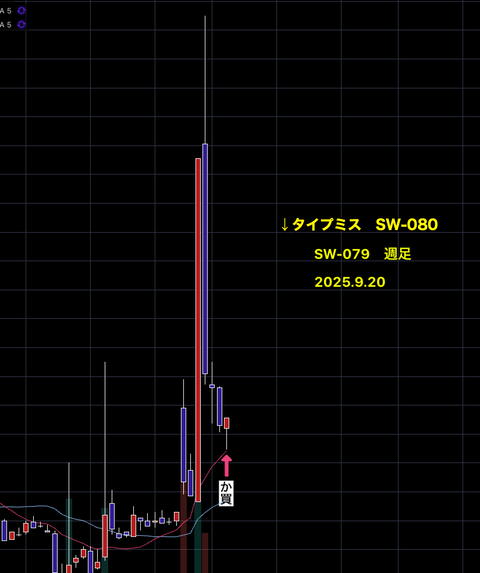 【　SW銘柄　】　　結果報告　　SW-080　　+14.93％　　89営業日
