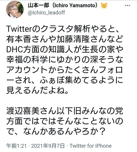 Twitterのクラスタ分析をやると・・・・・・