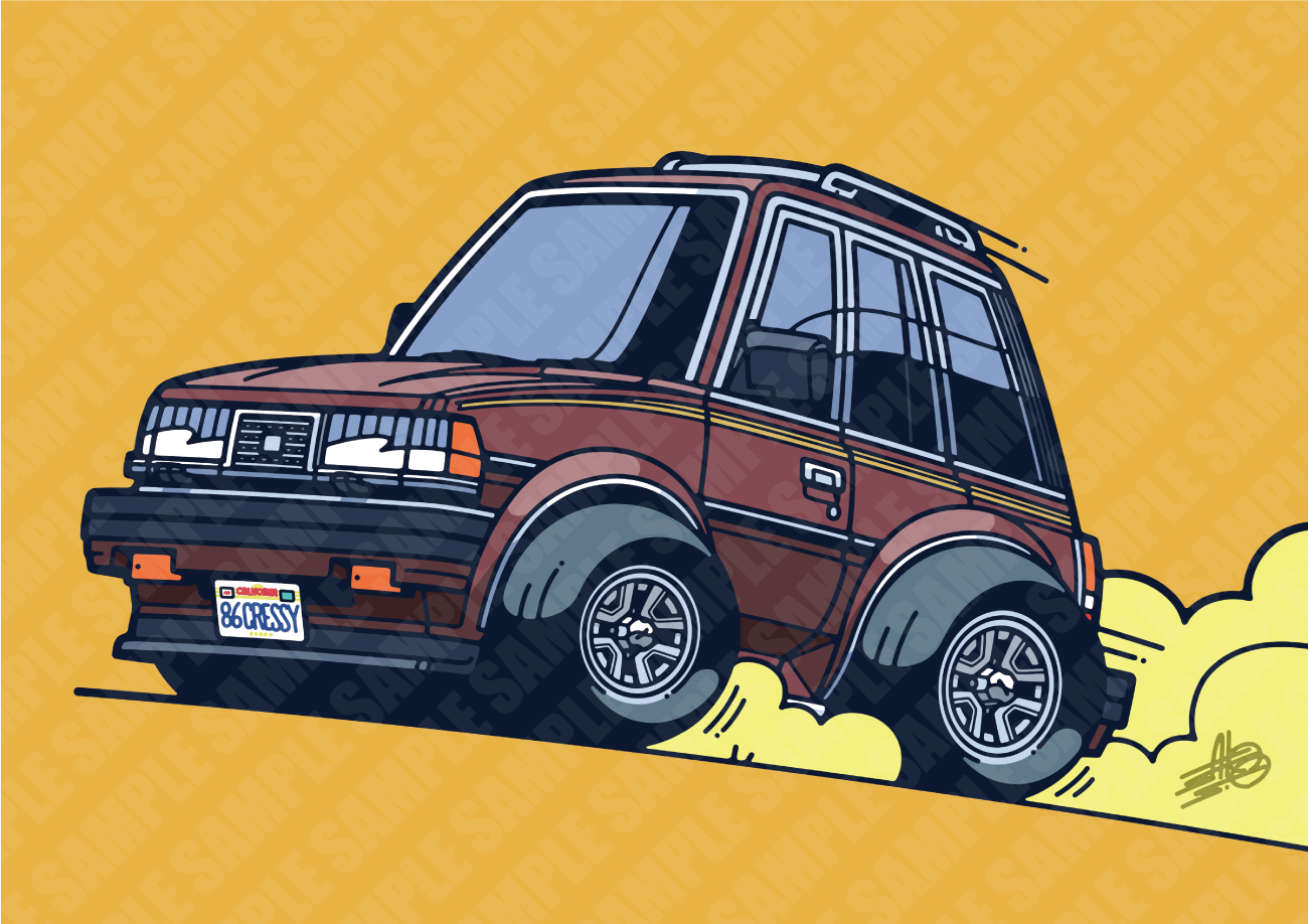 トヨタ マークⅡワゴン / さとしおのイラスト制作事例 case16 : 偶刊