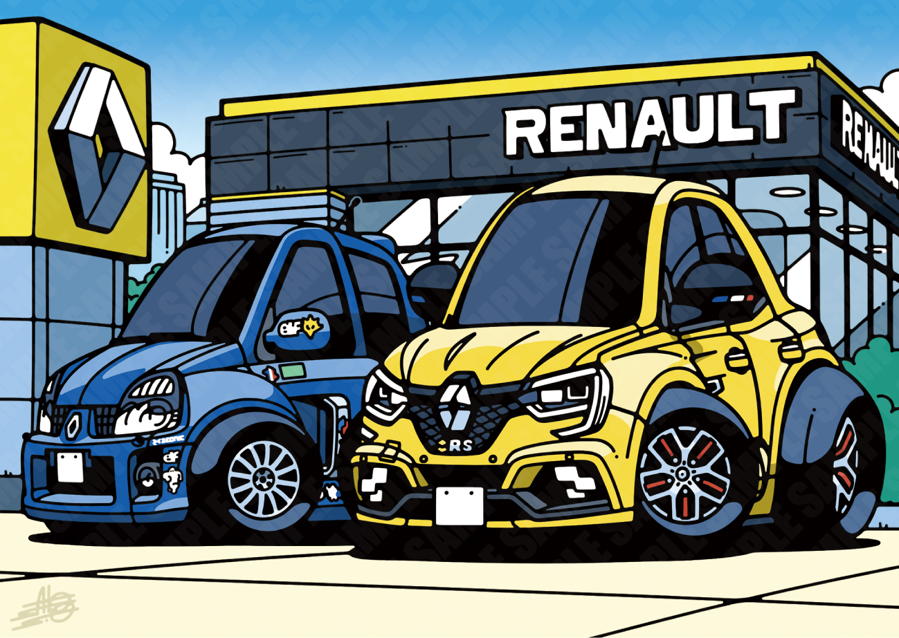 ルノー　メガーヌ4RSで使用　RSパフォーマンス　ルノークリオカップカー用 メガーヌⅣ RS フロントスポイラー - TECH PERFORMの