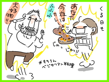 フランダースの夫。と娘(ベルギーで似顔絵☆家族)