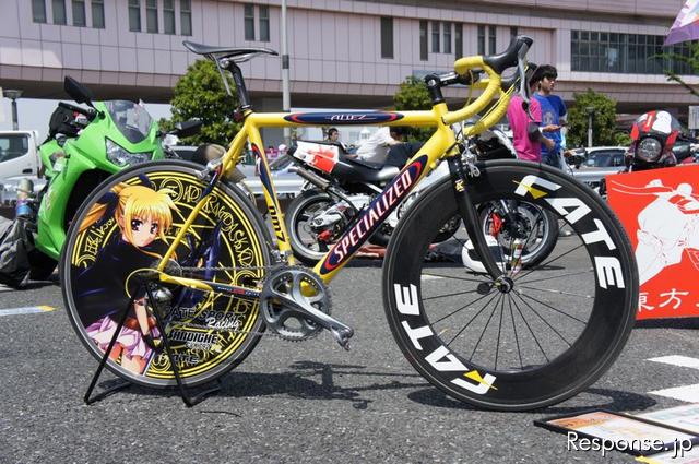 バイクで自転車にぶつかって