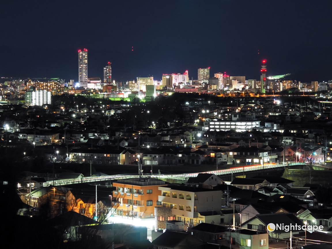 おくやま公園 2 Nightscape 夜景 夕景記録帳