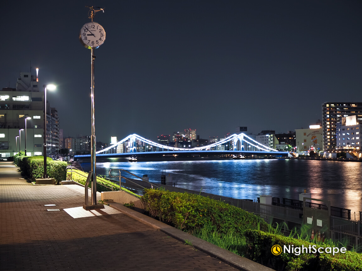 隅田川テラス中央区 5 Nightscape 夜景 夕景記録帳