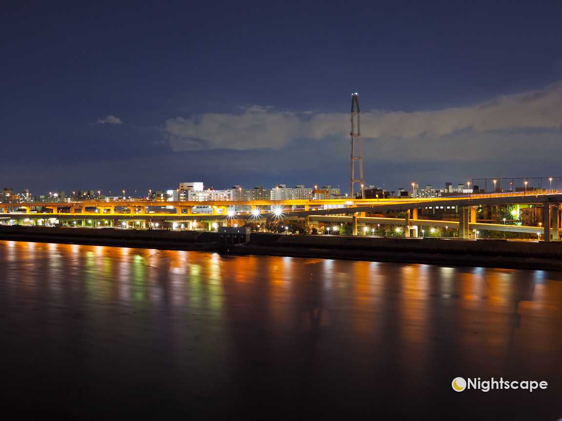 荒川河口橋 2 Nightscape 夜景 夕景記録帳 荒川河口橋 2 Nightscape 夜景 夕景記録帳