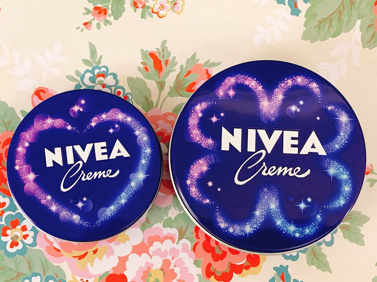 Nivea缶 花花日和