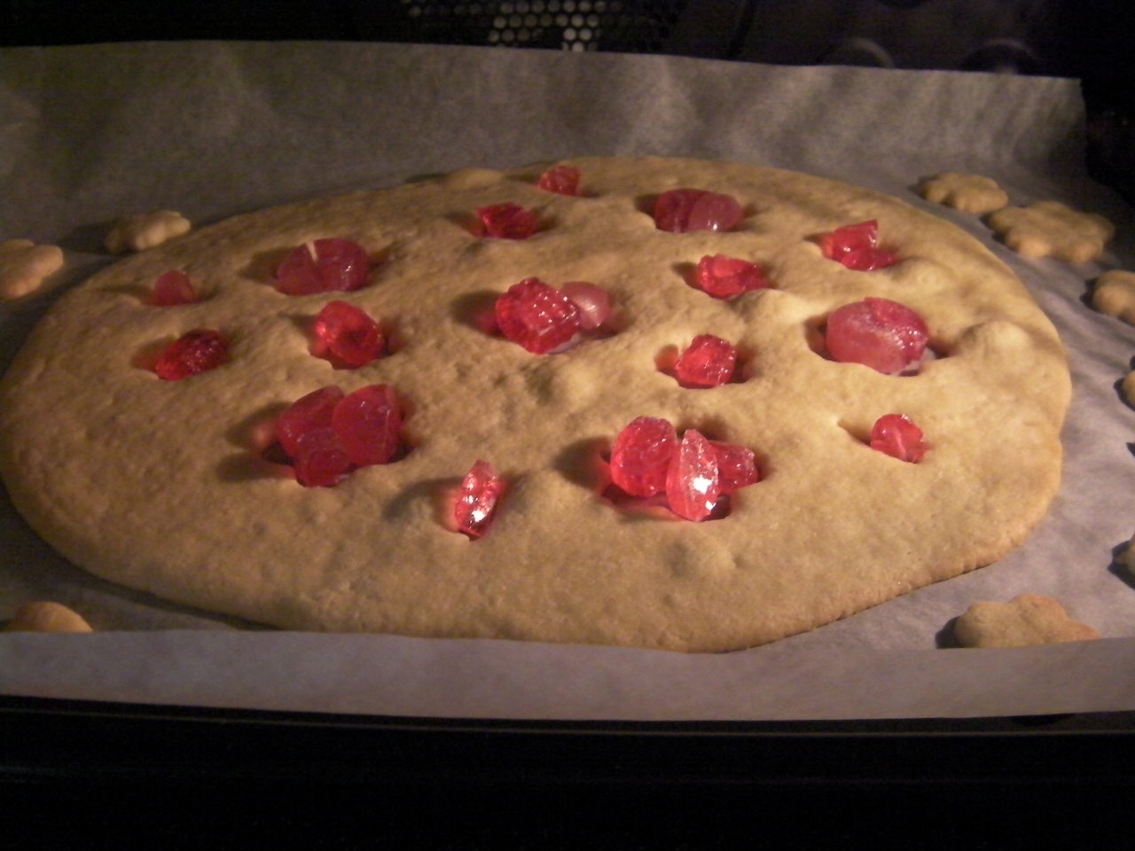 桜のジャンボステンドグラスクッキー 彩月satsukiの料理帖