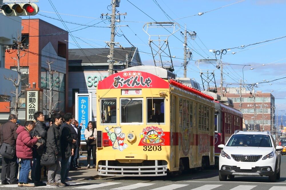 豊橋鉄道 モ3200形3203号 おでんしゃ 後編 : 鹿児島人の鉄道写真