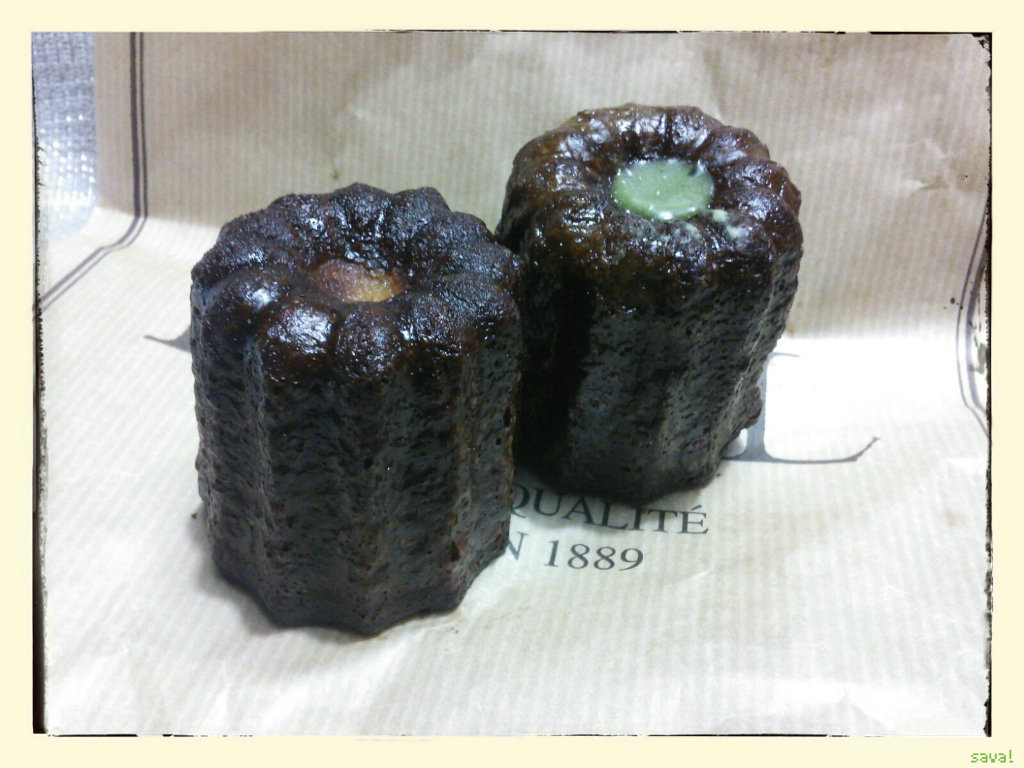 Paulのカヌレに抹茶味が出ておった sava Paulのカヌレに抹茶味が出ておった sava