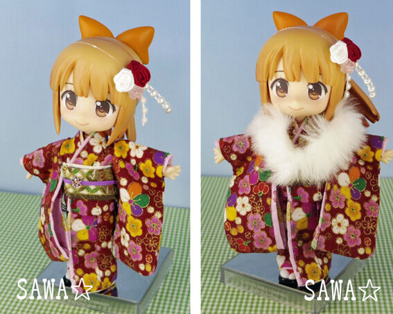 ねんどろいどどーる お着物できました のコト ものずきん モノとネコと時々介護