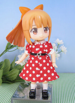 ねんどろいどどーるレトロワンピ 水玉も作った のコト ものずきん モノとネコと時々介護