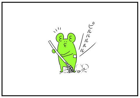 H30.9.17　義父と竹ぼうき　4