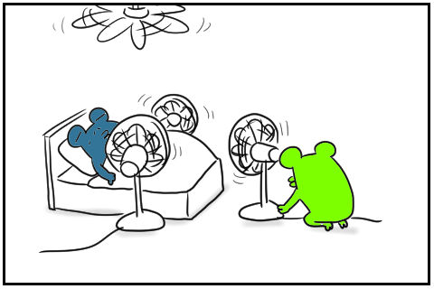 扇風機。6