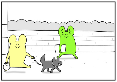 R1.9.27 　犬の散歩する人を　2