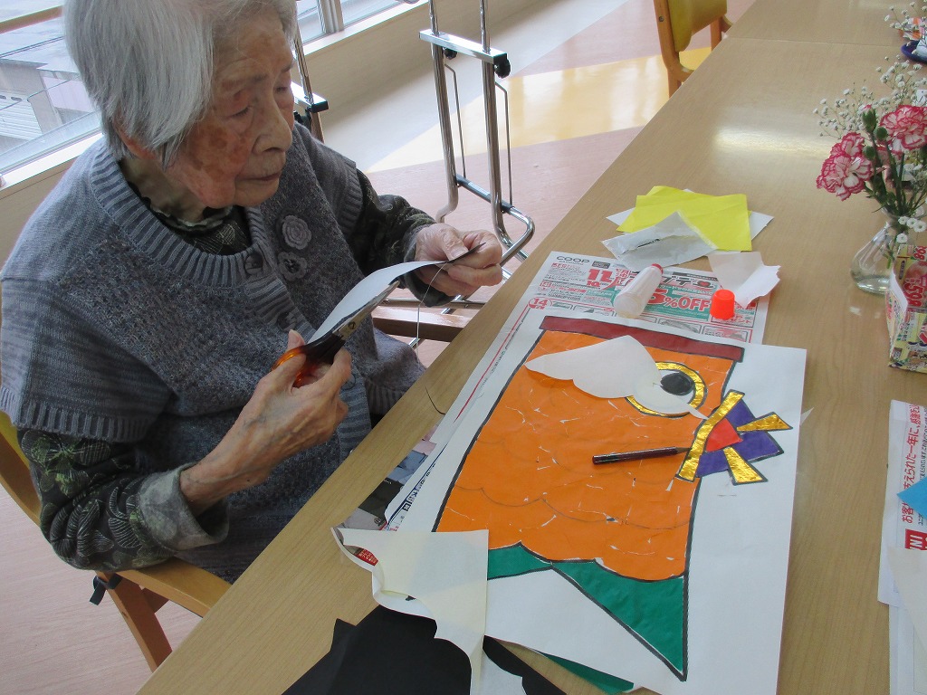 ３fこいのぼりちぎり絵 さわやかダイアリー