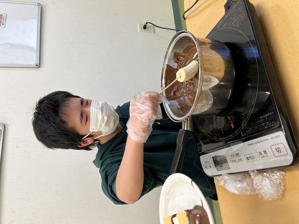 チョコバナナ作り さわやかダイアリー