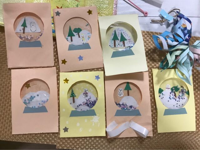 スノードームのクリスマスカードを作ろう さわやかダイアリー