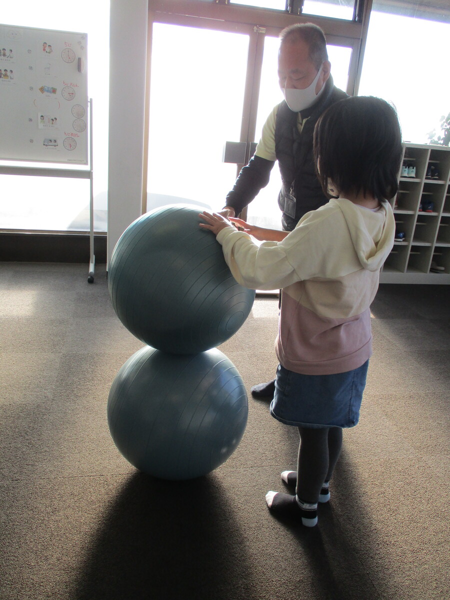 バランスボール 愛の家 たちあらい館 さわやかダイアリー