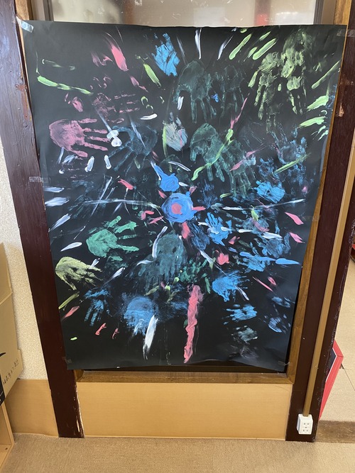 花火の手形アート さわやかダイアリー 花火の手形アート さわやかダイアリー