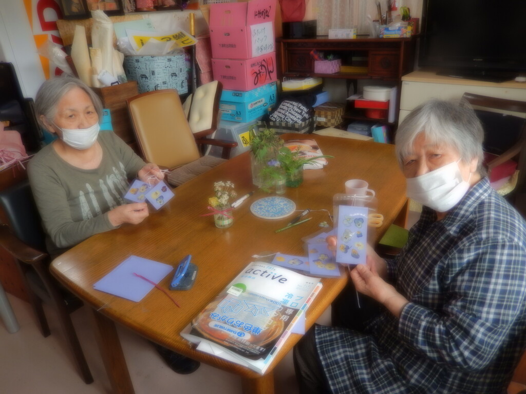 越冬すみれの押し花 さわやかダイアリー