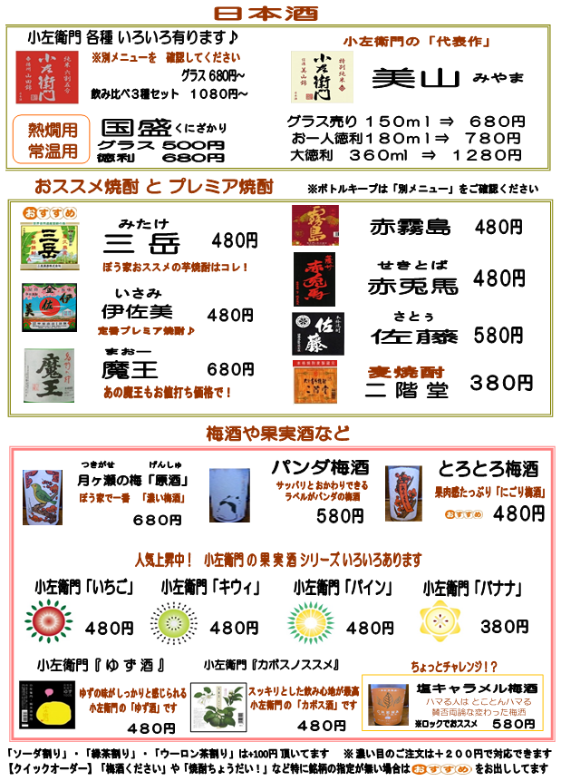 ドリンク2 画像 2020