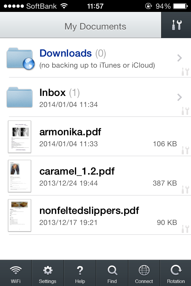 編み物に使っているiphoneアプリ Knits Nest