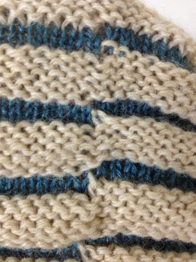 輪編みの段ずれ 模様編み ボーダー柄など 解消について Knits Nest